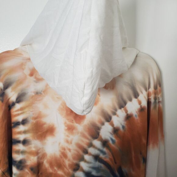 COLSIE Jogger Set XL Pants Cropped Hoodie Top Terry Soft Tie Dye Blue Wh… - Picture 5 of 14